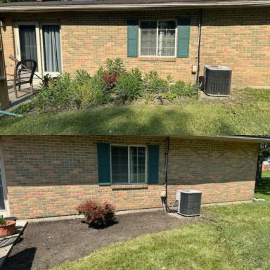 Garden Bed Edging Services in Springfield, OH Before & After | Lawnzilla Lawn Care