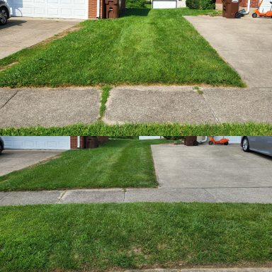 Lawn Edging Services in Springfield, OH Before & After | Lawnzilla Lawn Care