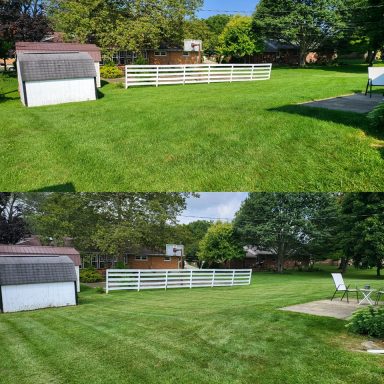 Mowing & Trimming Services Before & After in Springfield, OH | Lawnzilla Lawn Care